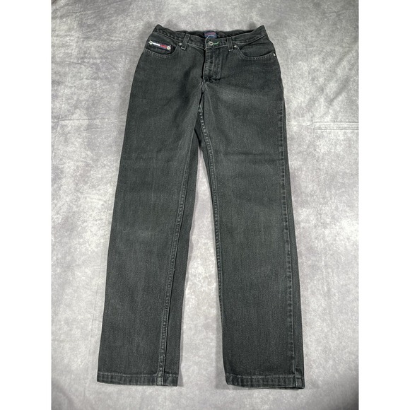 Tommy Jeans Womens 7x30 Black VTG Y2K 90s - Picture 3 of 10